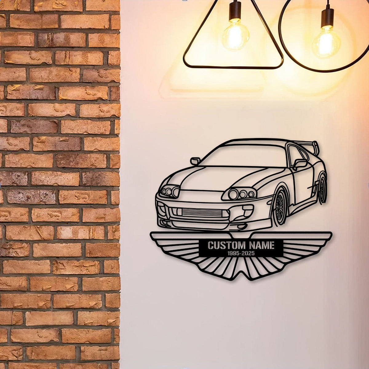 Supra 1994 Angle Silhouette Metal Wall Art, Custom Car Wall Sign, Personalized Car Metal Wall Art, Car Name Sign,Gift for Dad