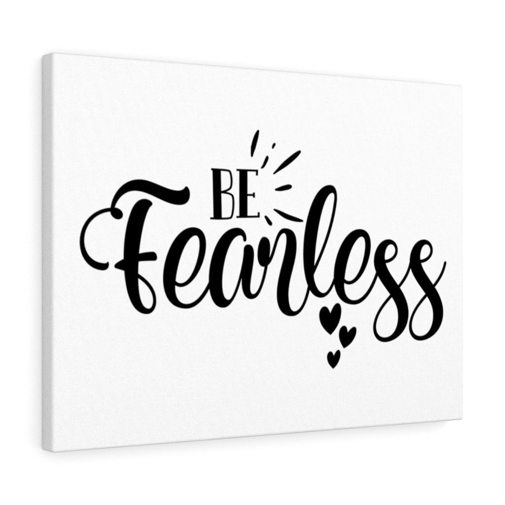 Scripture Canvas Be Fearless Christian Wall Art Meaningful Home Decor Gifts Unique Housewarming Gift Ideas Framed Prints, Canvas