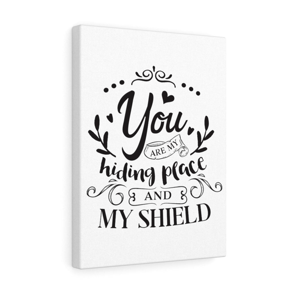 Scripture Canvas And My Shield Christian Wall Art Meaningful Home Decor Gifts Unique Housewarming Gift Ideas Framed Prints, Canvas