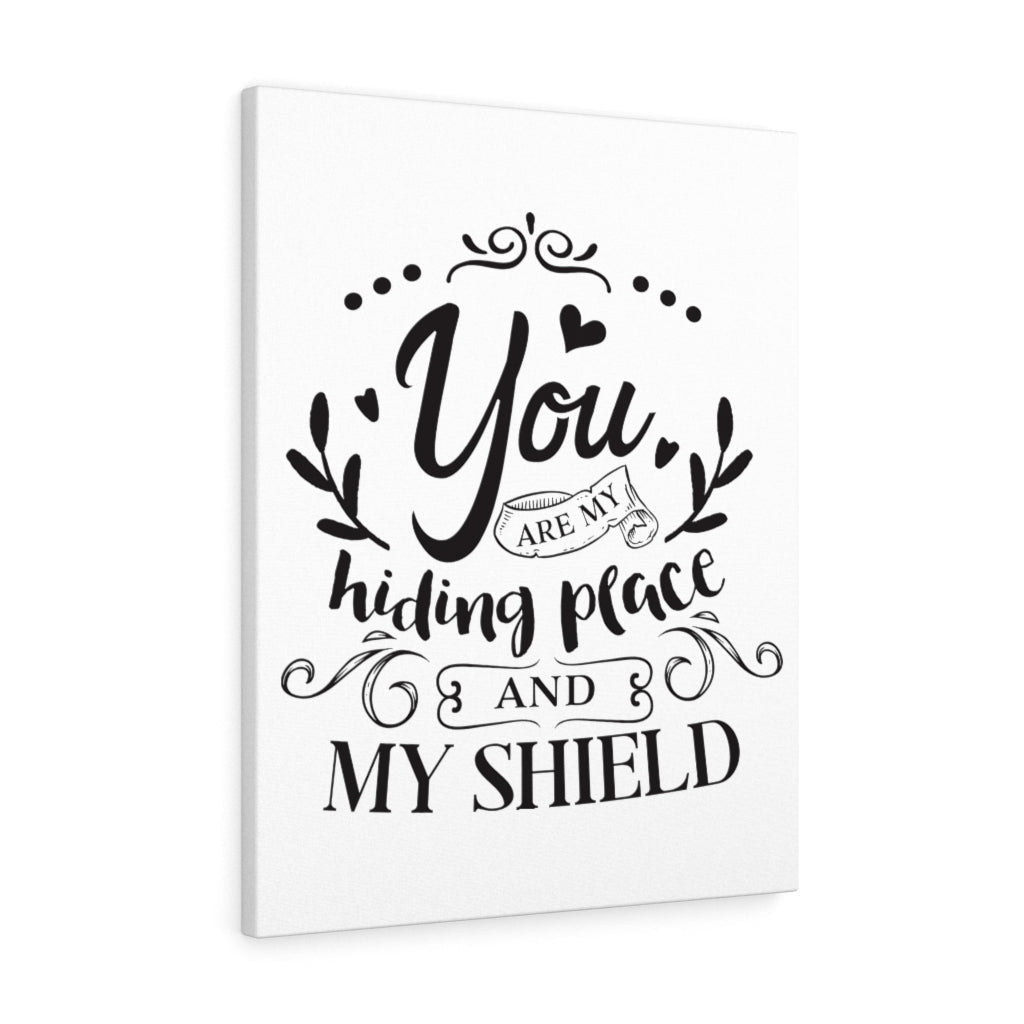Scripture Canvas And My Shield Christian Wall Art Meaningful Home Decor Gifts Unique Housewarming Gift Ideas Framed Prints, Canvas