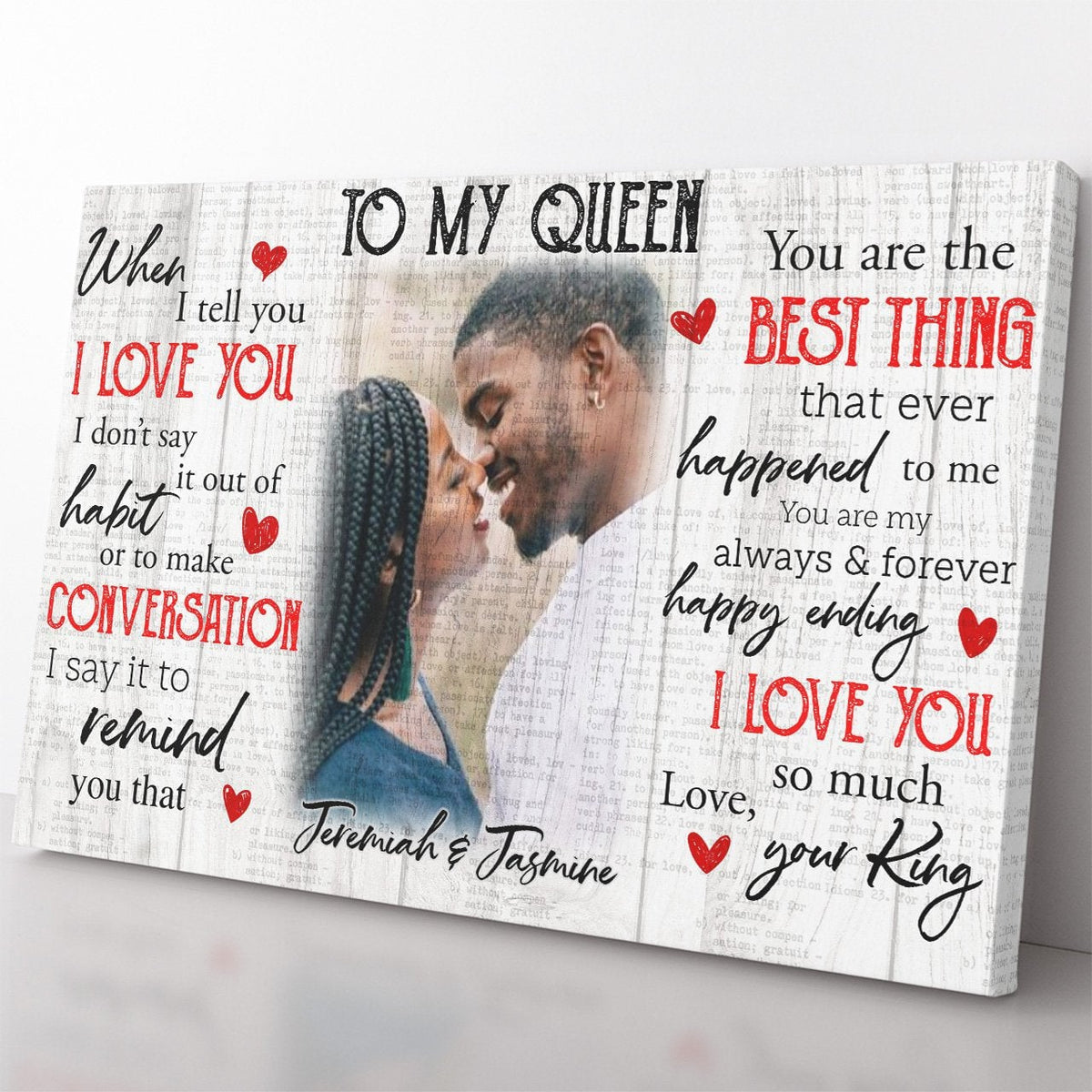 Personalized Photo Home Decor Wall Art Gift Ideas for My Queen, When I Tell You I Love You Home Decor Wall Art Gift Ideas, You Are the Best Thing Home Decor Wall Art Gift Ideas Gift for Wife Framed Prints, Canvas