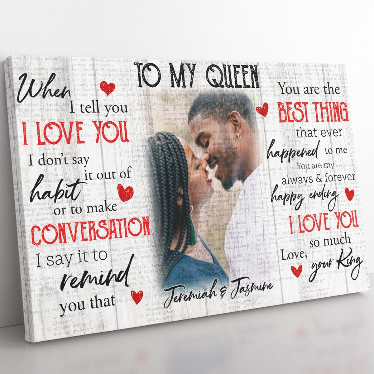 Personalized Photo Home Decor Wall Art Gift Ideas for My Queen, When I Tell You I Love You Home Decor Wall Art Gift Ideas, You Are the Best Thing Home Decor Wall Art Gift Ideas Gift for Wife Framed Prints, Canvas