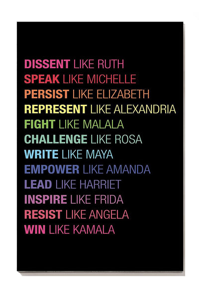 Act Like Powerful Women Equality Wall Art For Home Office Decor Canvas Gallery Wrapped Canvas Framed Gift Idea Framed Prints, Canvas