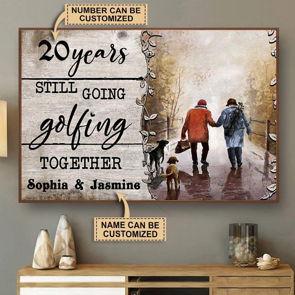 Aeticon Gifts Personalized Golfing Years Still Going Together Canvas