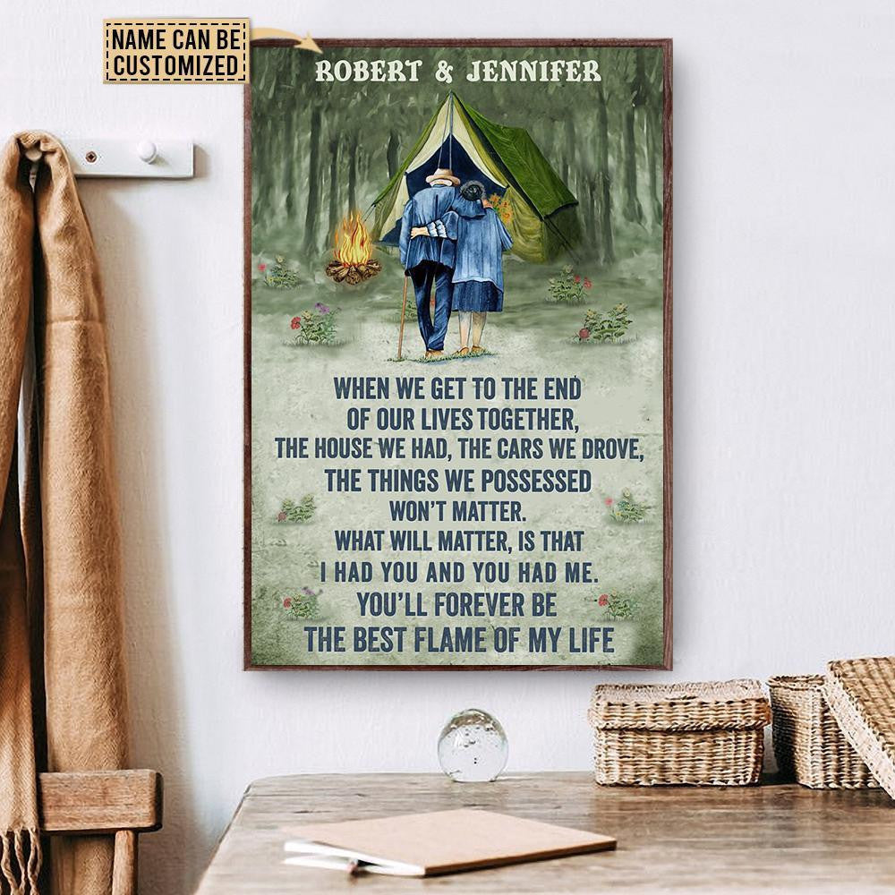 Aeticon Gifts Personalized Camping Tent Forever Flame Canvas
