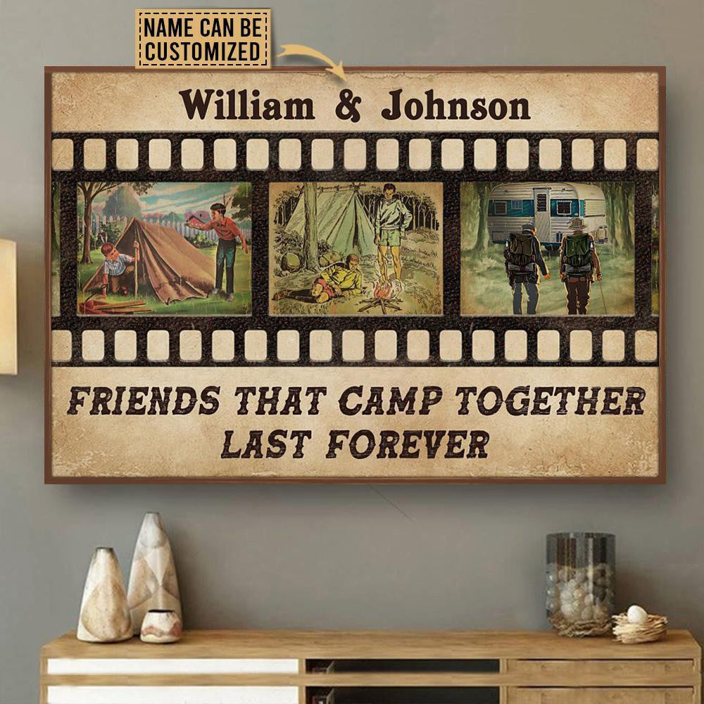 Aeticon Gifts Personalized Camping Bro Film Roll Last Forever Canvas