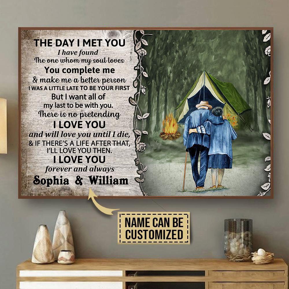 Aeticon Gifts Personalized Camping Tent The Day I Met Canvas