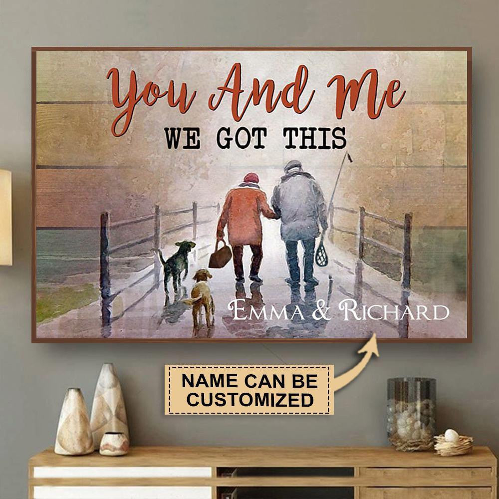Aeticon Gifts Personalized Fishing You And Me We Got This Canvas
