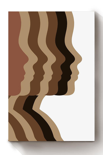Abstract Faces Art Home Decor Wall Art Gift For International Women Day Canvas Framed Prints, Canvas
