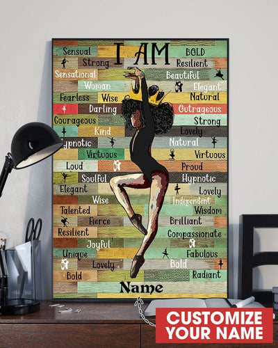 Black Queen Dance Relax Canvass Personalized Custom Gift Idea Birthday