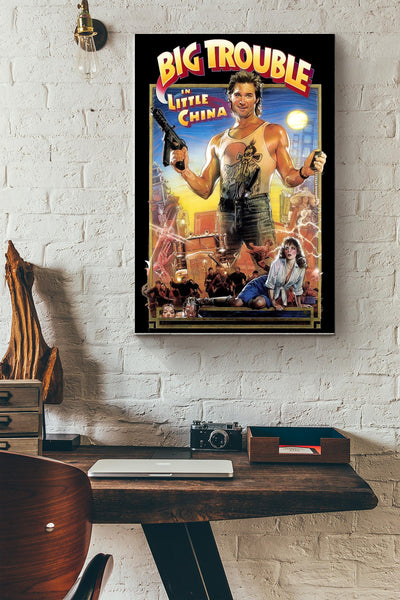 Big Trouble In Little China Poster Decor Canvas Gallery Wrapped Canvas Framed Gift Idea