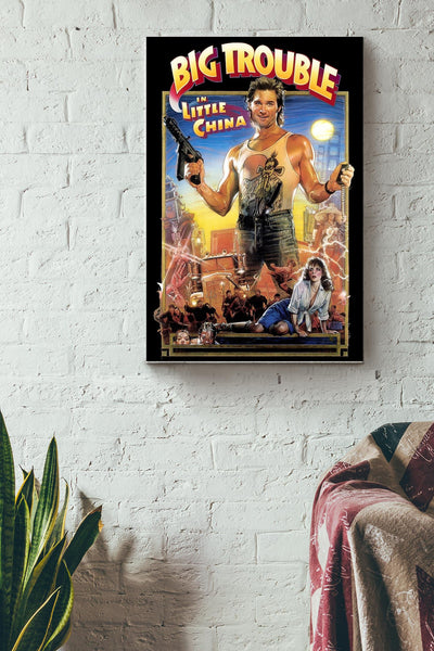 Big Trouble In Little China Poster Decor Canvas Gallery Wrapped Canvas Framed Gift Idea