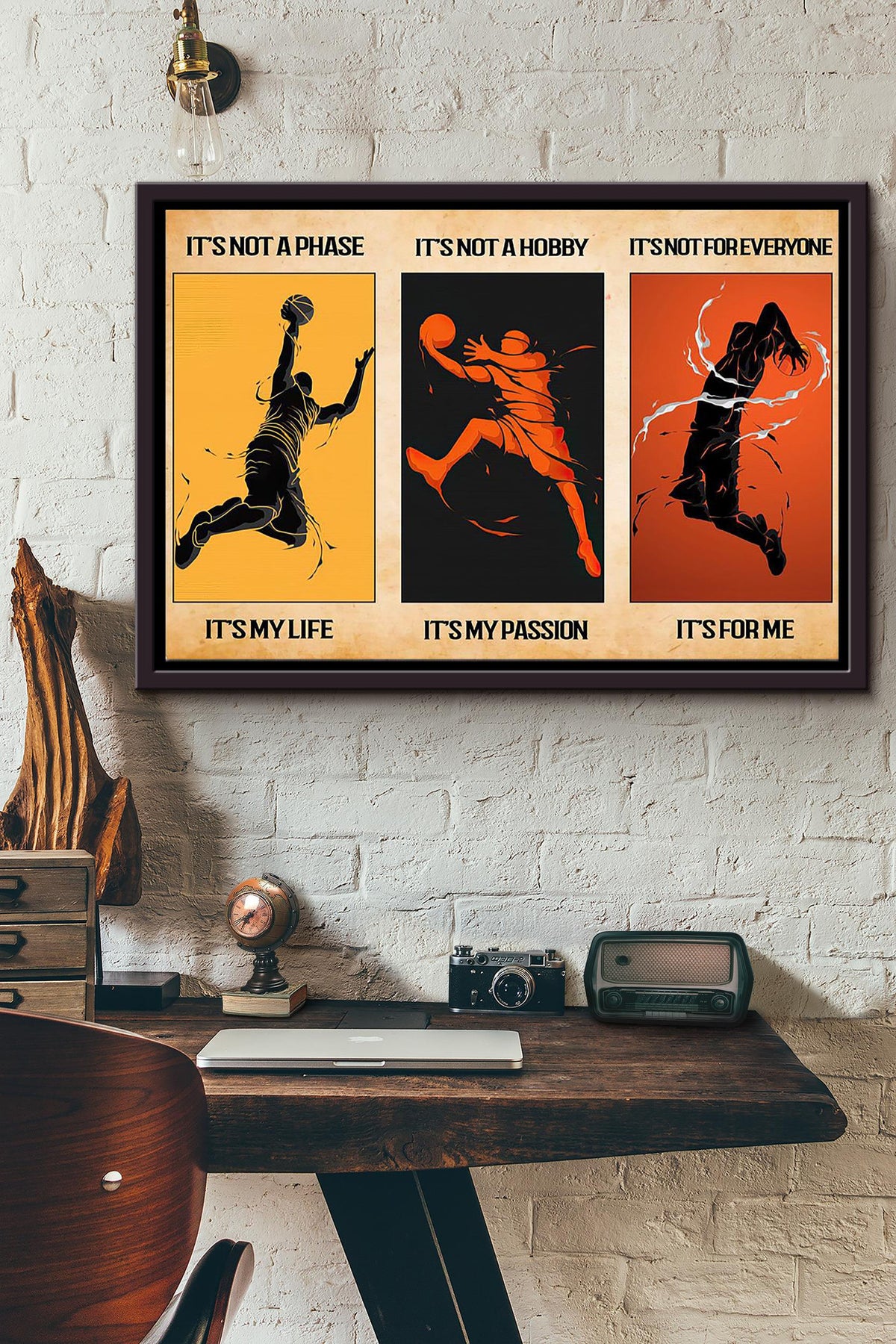 Its Not A Phase Not A Hobby Not Foreveryone Its My Life My Passion And Just For Me Basketball Poster n Framed Matte Canvas