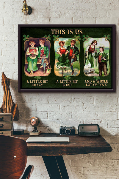 Irish Couple This Is Us Poster n Framed Matte Canvas