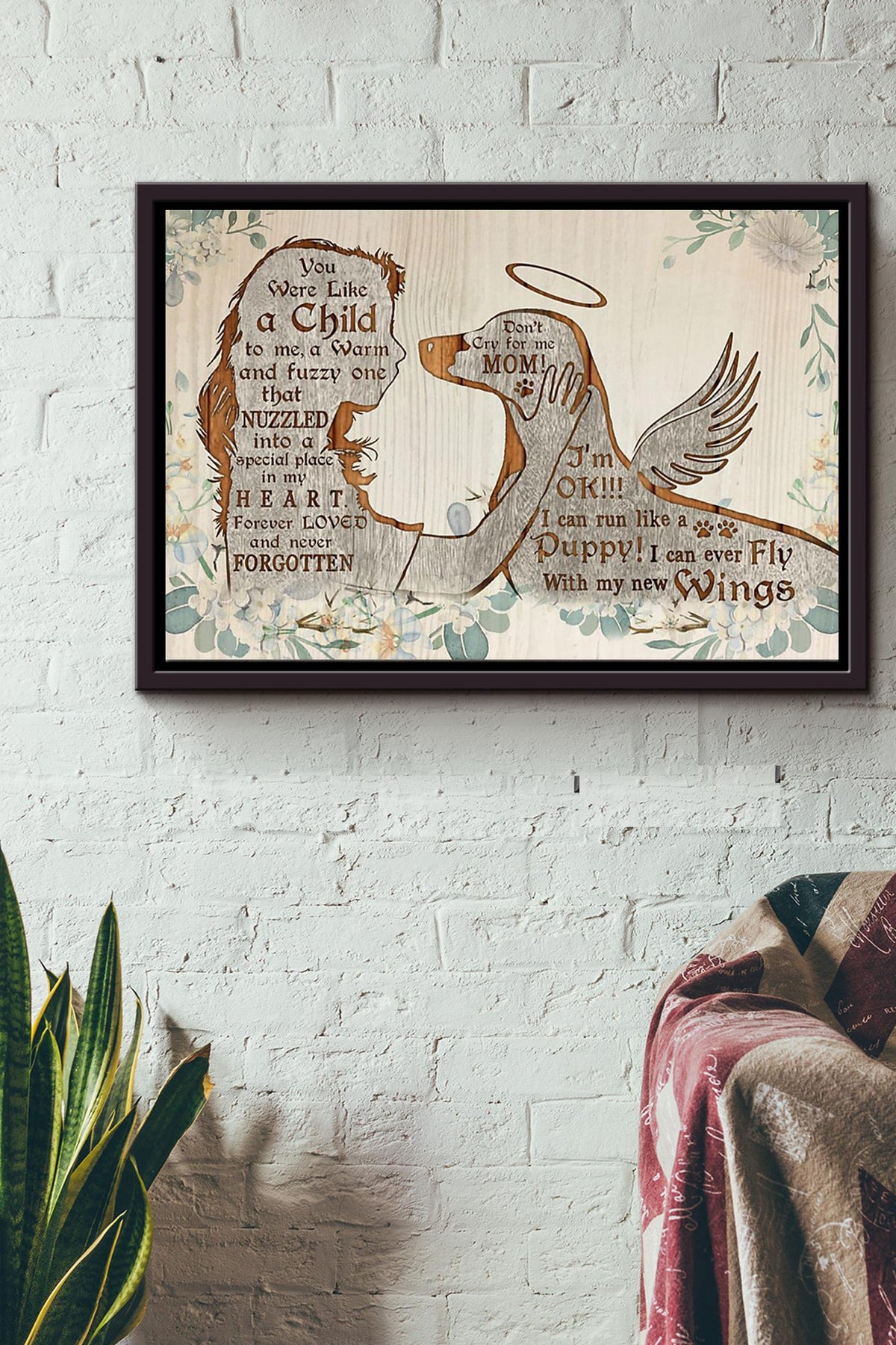 Dachshund Forever Loved And Never Forgotten Poster n Framed Matte Canvas