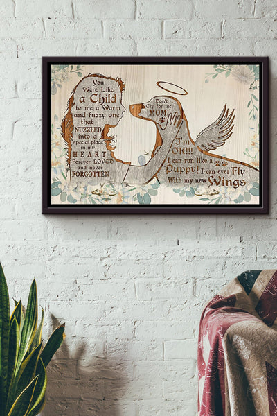 Dachshund Forever Loved And Never Forgotten Poster n Framed Matte Canvas