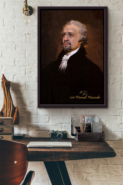 Alexander Hamilton Musical Celebrity Wall Art For Home Decor Housewarming Framed Canvas Framed Prints, Canvas