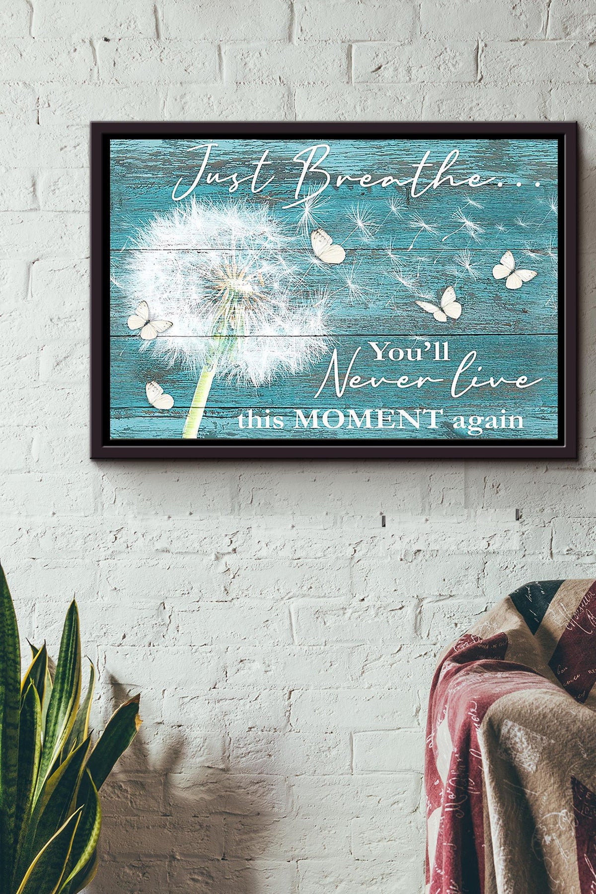 Hippie - Youll Never Live This Moment Again n Framed Matte Canvas