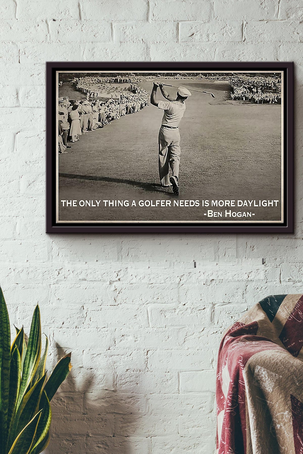Golf The Only Thing A Golfer Need Is More Daylight n Framed Matte Canvas