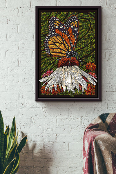 Butterfly Art Framed Canvas