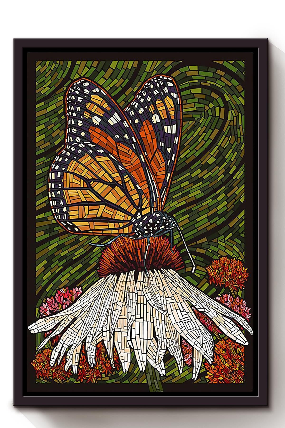 Butterfly Art Framed Canvas
