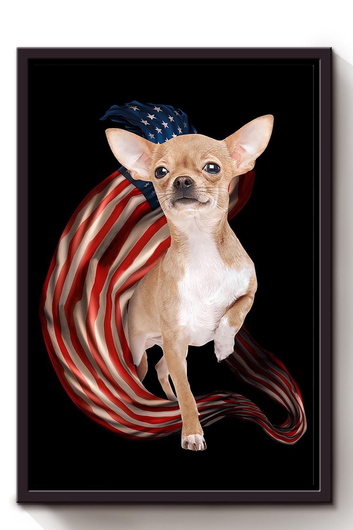Chihuahua Cool And Freedom Chihuahua Lover Dog Mom Framed Canvas