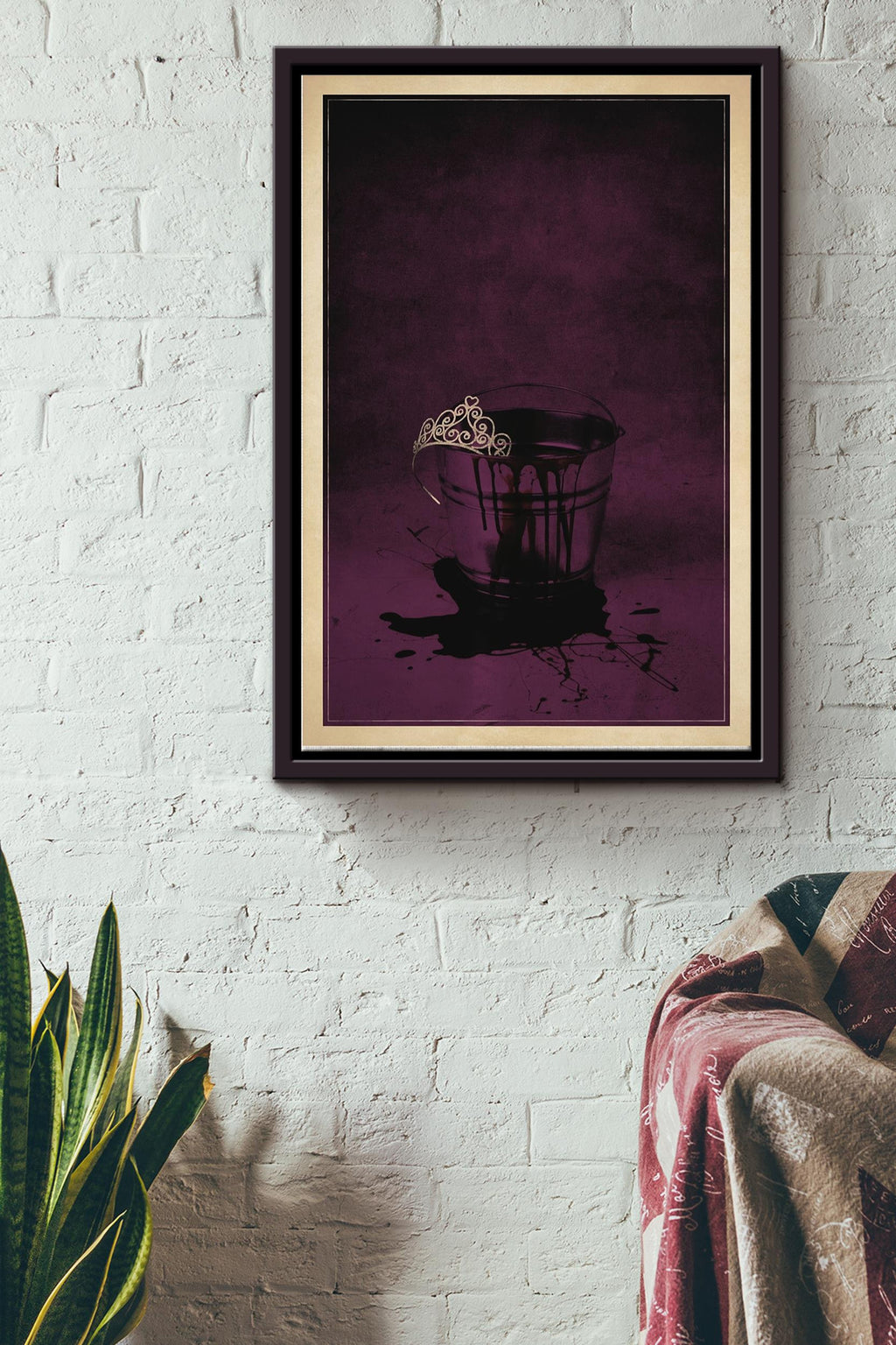 Carrie Minimalist Poster Framed Matte Canvas