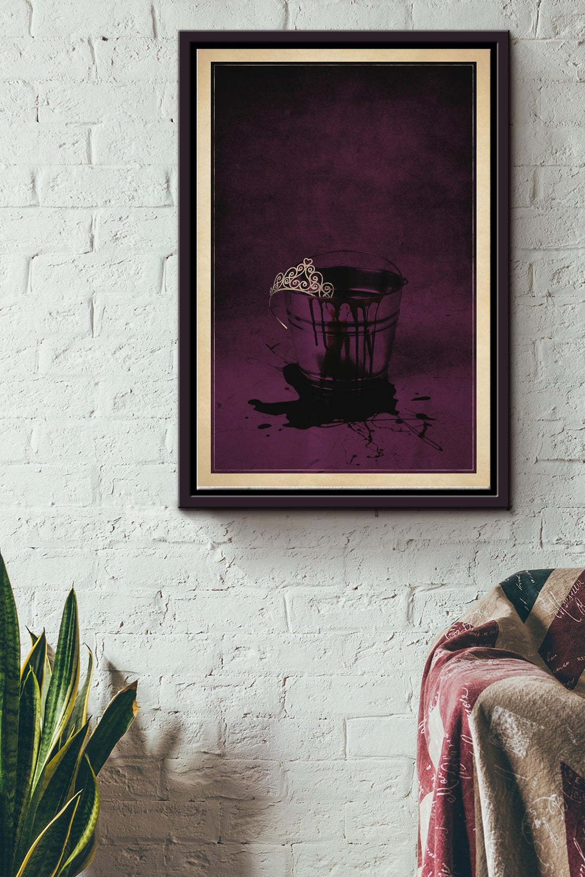 Carrie Minimalist Poster Framed Matte Canvas