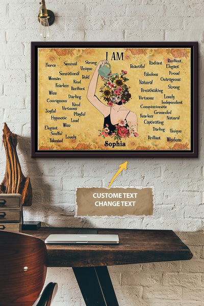 Mental Health Women Personalized Poster - Women Wall Art - Gift For Woman Home Decor Framed Matte Canvas Framed Prints, Canvas