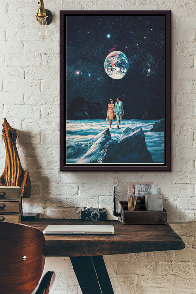 I promise You we will be Back Soon Poster Framed Matte Canvas