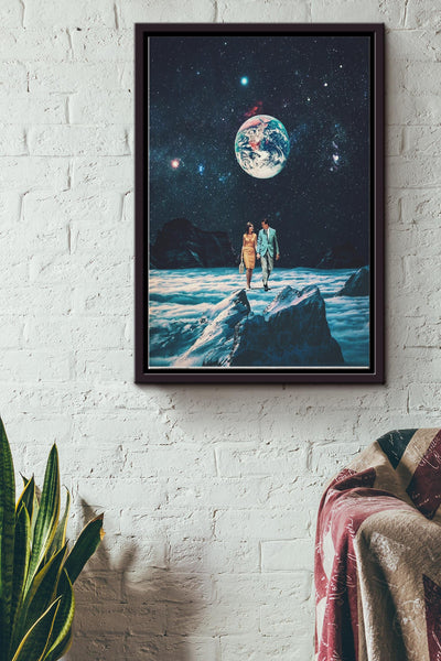 I promise You we will be Back Soon Poster Framed Matte Canvas