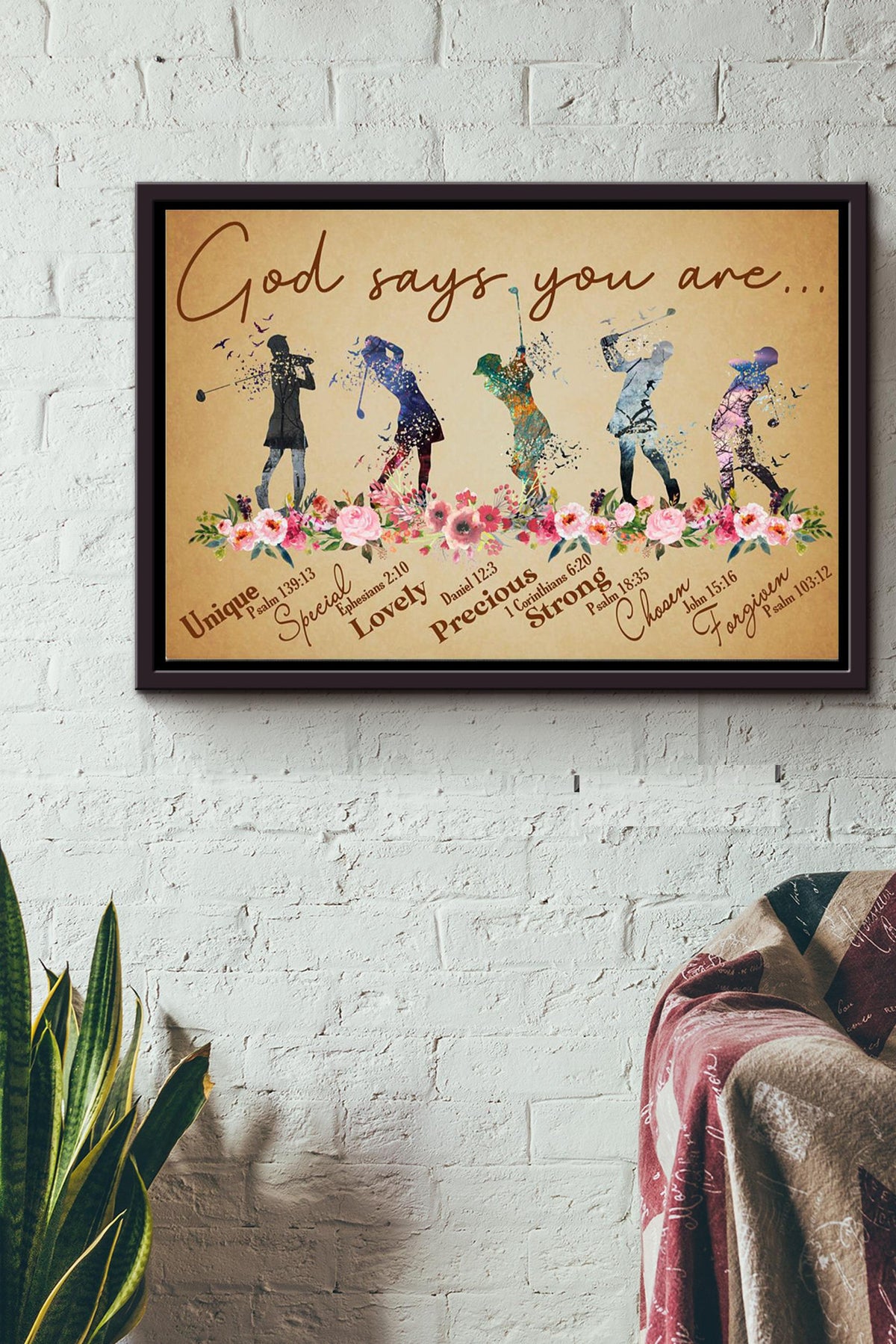 God Say You Are Golf Lover Poster n Framed Matte Canvas
