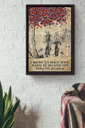 I Want To Hold Your Hand At 80 And Say Baby Lets Go Riding Poster Framed Matte Canvas