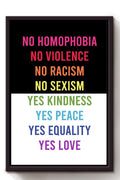 Equality Meaning Quote Gift For Pride Month Days Black Lives Matter Equality Act Framed Canvas