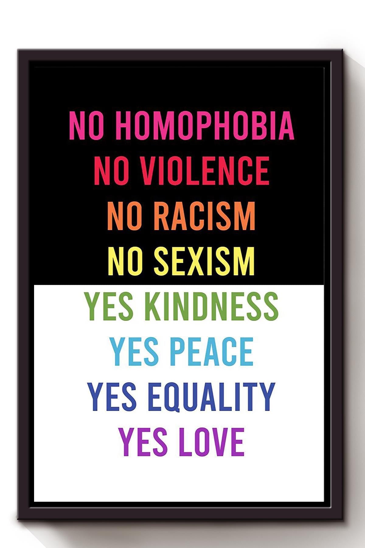 Equality Meaning Quote Gift For Pride Month Days Black Lives Matter Equality Act Framed Canvas