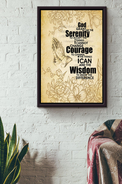 Motivation Quote Gift For Christant Friend Framed Canvas