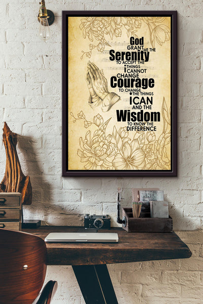 Motivation Quote Gift For Christant Friend Framed Canvas
