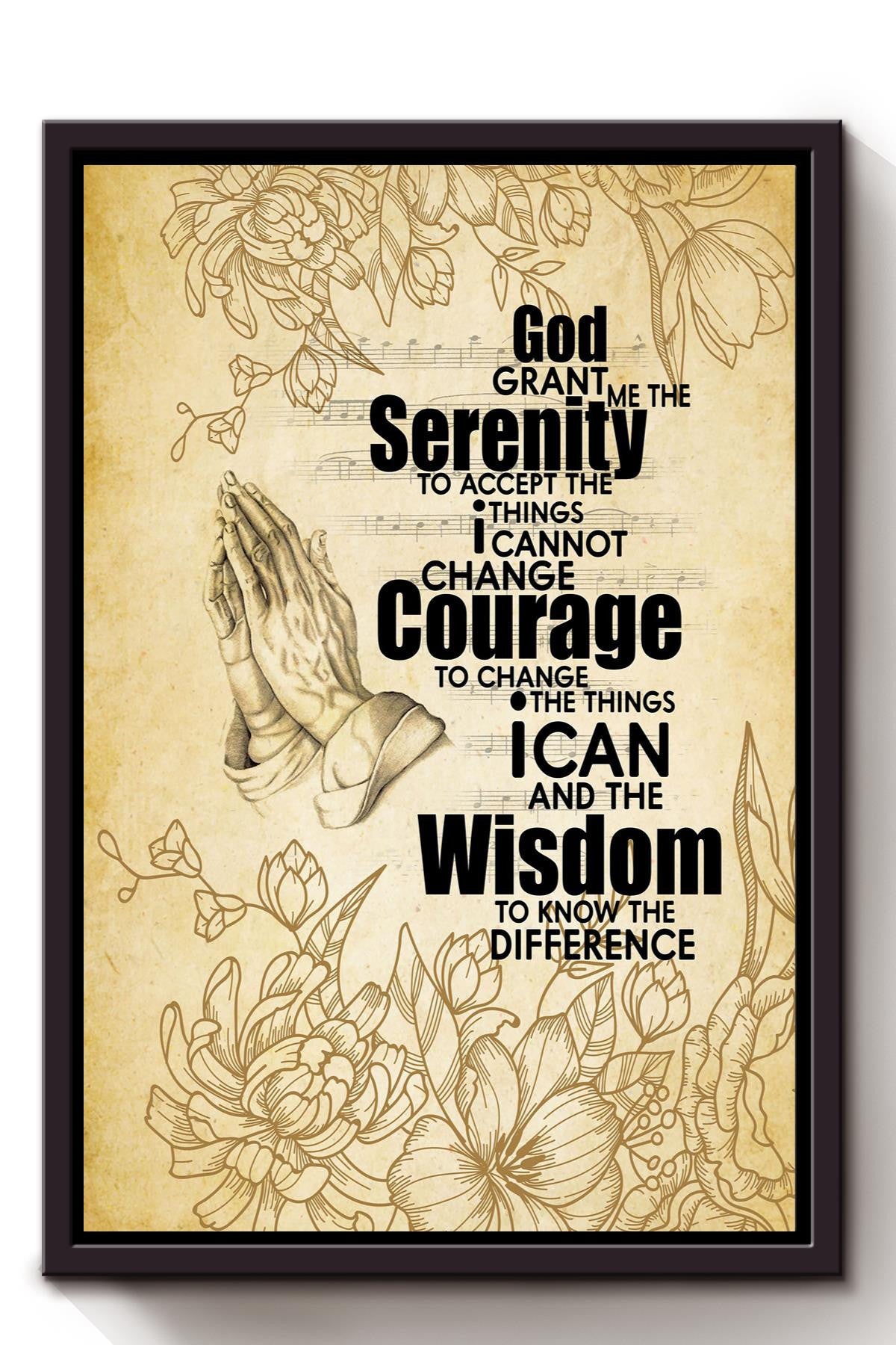 Motivation Quote Gift For Christant Friend Framed Canvas