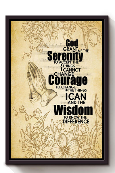 Motivation Quote Gift For Christant Friend Framed Canvas