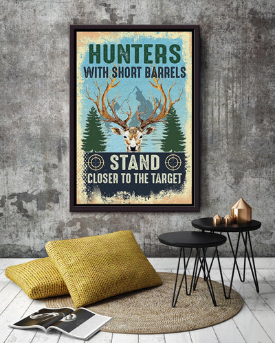 Deer Hunting Quote Gift For Man Father's Day Hunter Home Decor Framed Canvas