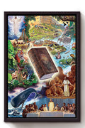 Holy Bible Encouraging Bible Verses Christian Wall Art Gift For Christmas Decor Framed Canvas Framed Prints, Canvas