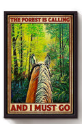 Cowgirl The Forest Is Calling I Must Go Running Horse Wall Art Gift For Horse Lover Horseback Rider Cowboy Framed Canvas Framed Prints, Canvas