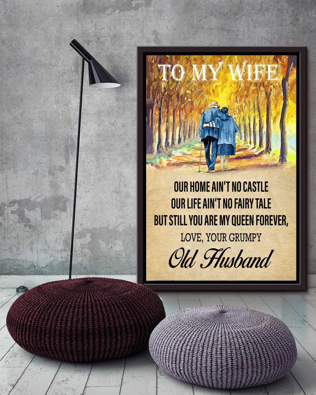 Loving Letter From Husband To Wife You Are My Queen Gift For Valentine Wedding Anniversary Framed Canvas