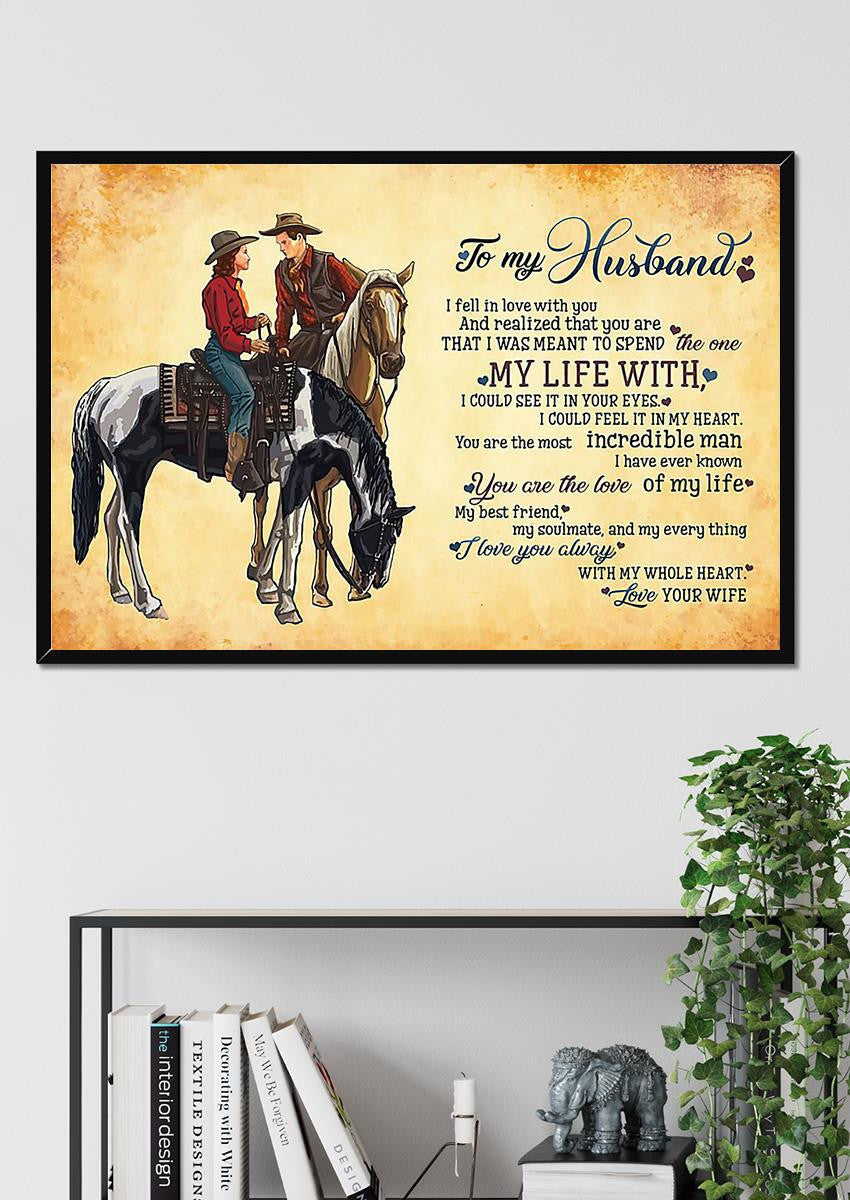Loving Quote Wall Art From Wife To Husband Gift For Valentine Wedding Anniversary Framed Prints, Canvas