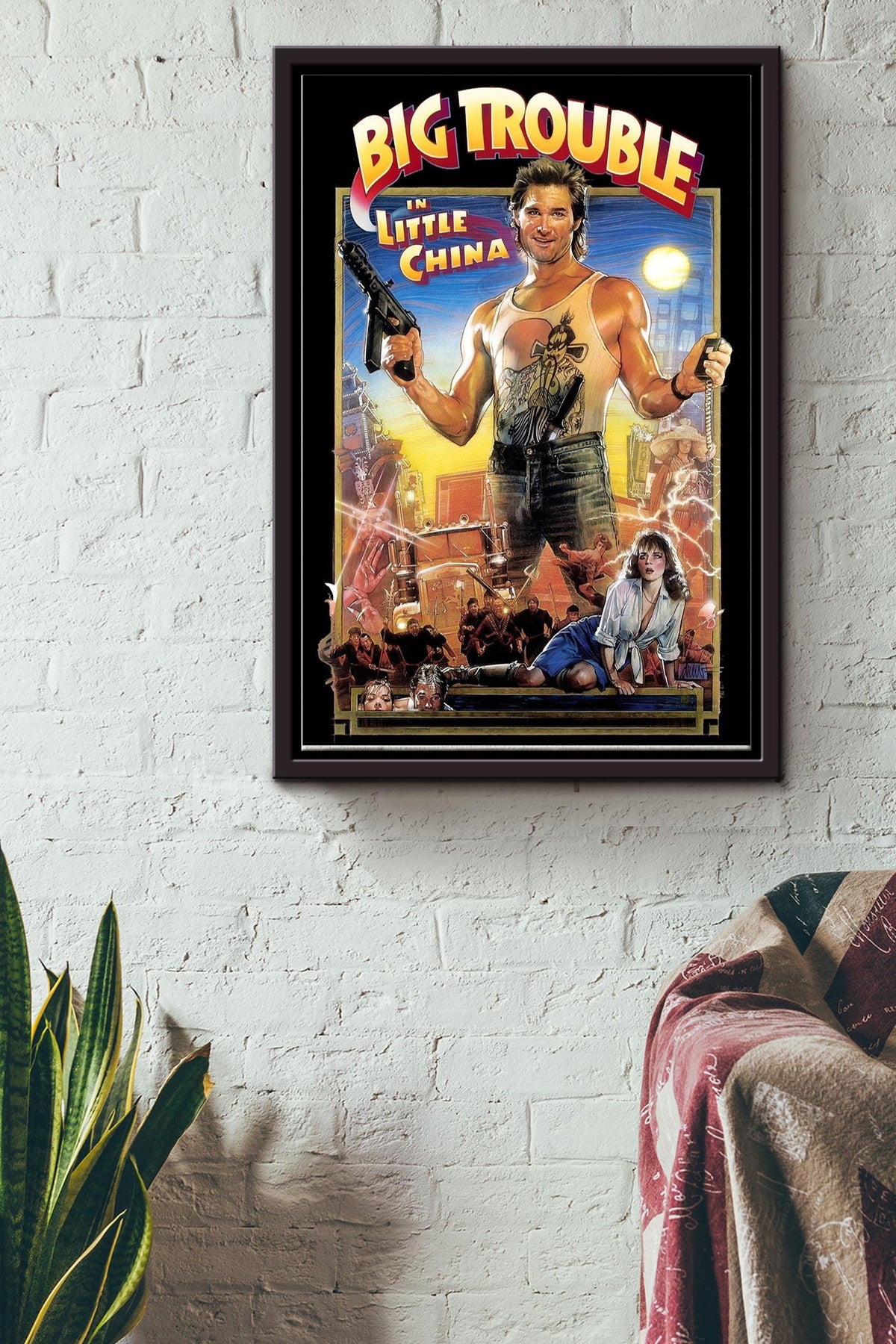 Big Trouble In Little China Poster Decor Framed Matte Canvas