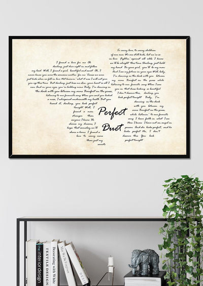 Ed Sheeran Ft Beyonce Perfect Duet Lyrics Couple Typography