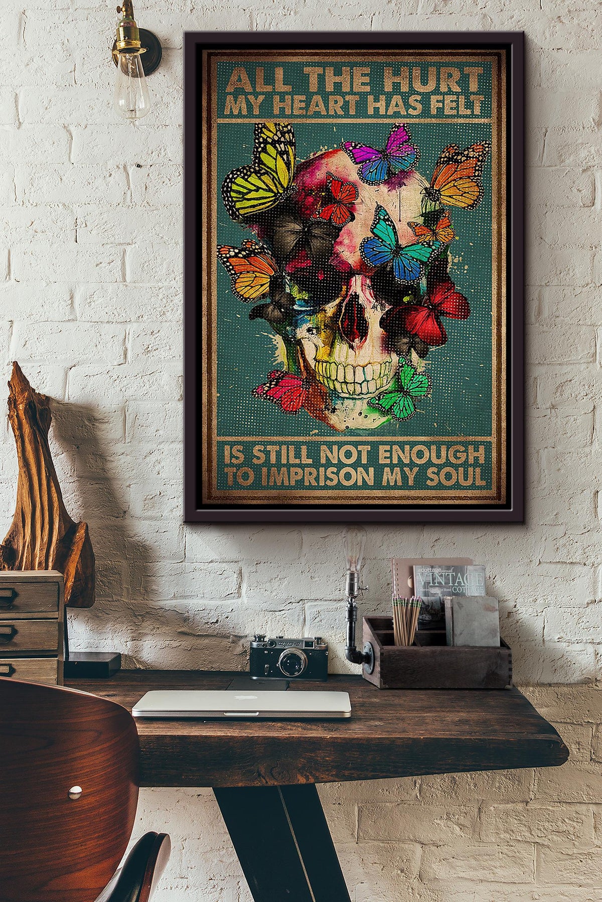 All The Hurt My Heart Has Felt Halloween Wall Decor Gift For Pumpkin Carving Ideas Halloween Decorations Haunted Houses Framed Canvas