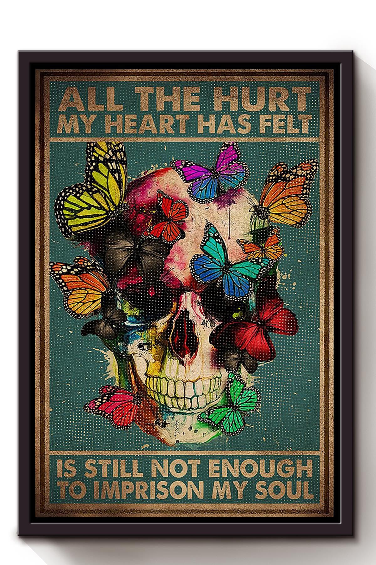 All The Hurt My Heart Has Felt Halloween Wall Decor Gift For Pumpkin Carving Ideas Halloween Decorations Haunted Houses Framed Canvas