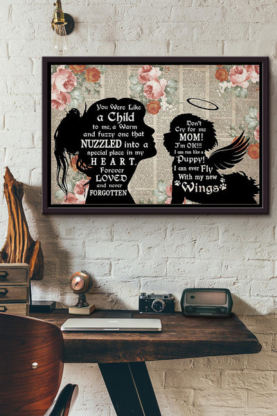 Shih Tzu Forever Loved And Never Forgotten Poster n Framed Matte Canvas