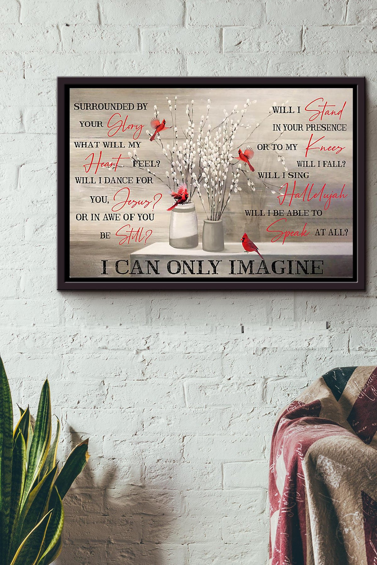 Surrounded By Your Glory What Will My Heart Feel Poster n Framed Matte Canvas